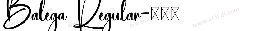Balega Regular字体转换